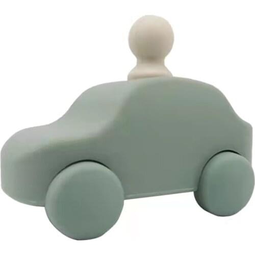 Silicone Building Block Baby Car Toys Silicone Teether Soft Block Folding Educational Game Toys Food Grade Silicone