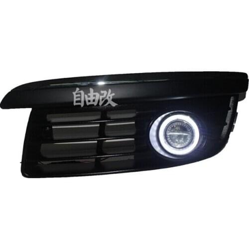 Eosuns Angel Eye Led Daytime Running Light Drl + Fog Lamp+ Projector Lens for Volkswagen Vw Jetta Sagitar Golf 5 Variant Bora