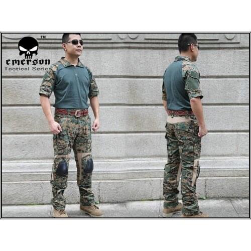 Combat uniform Emerson BDU Tactical version Combat Set WOODLAND MAPART short sleeve summer Suits EM6920 wholesale price