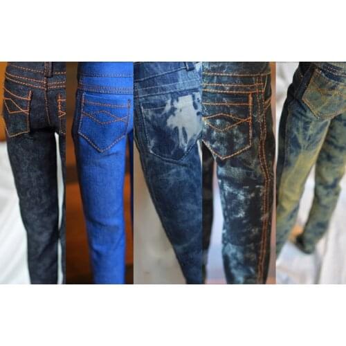 D01-P598 Doll handmade clothes 1/4 1/3 uncle MSD SSDF SD doll Accessories Low waist denim trousers 1pcs