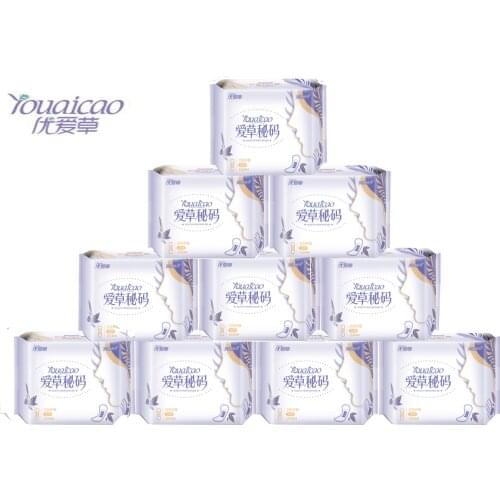 10 Pack Youaicao Sanitary Pads Cotton Anion PadsAnion Strip Panty Liner Feminine Hygiene Product