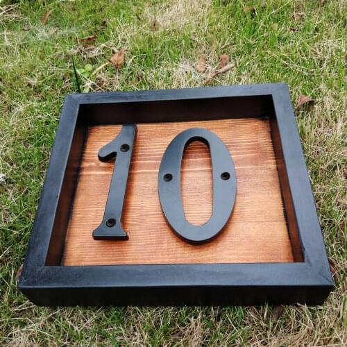 15 cm Big Black House Number Floating Sign Modern Door Numbers Building Signage Outdoor Huisnummer Numeros Casa Address BO