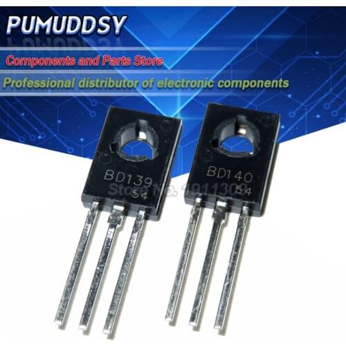 20PCS = 10PCS BD139 + 10PCS BD140 TO126 TO-126 voltage regulator IC