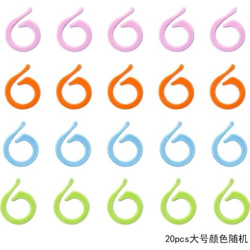 20PCS Knitting Crochet Markers Large/small Stitch Needle Clip Markers Ring Sewing Accessories for DIY Weaving Knitting Tools