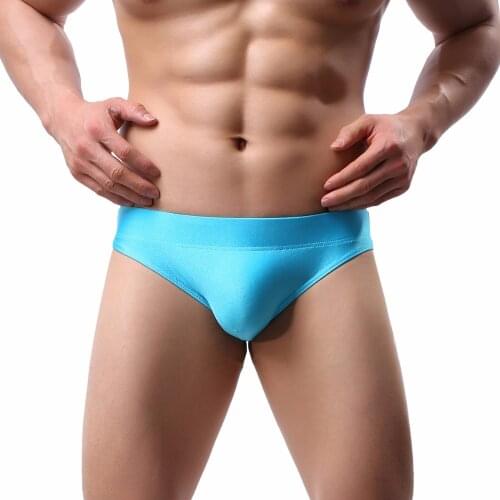 2019 brand howe ray Mens sexy briefs men solid underwear Men breathable quick-dry low waist gay underwear