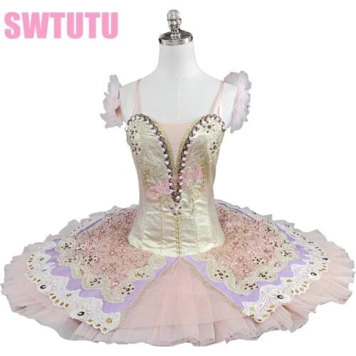 Free shipping gold ballet tutu for girls professional ballet tutu classical ballet tutu for girls BT9110
