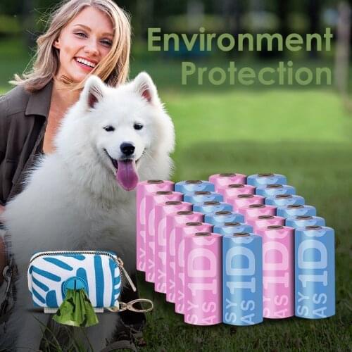 Biodegradable Environmentally Friendly Pet Garbage Bag Picking Up Bag Dog Poop Picking Up Bag Pet Supplies Dog Poop Bag 18 Rolls