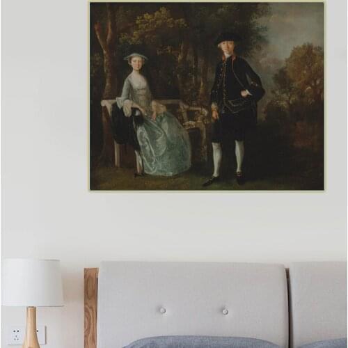 Citon Thomas Gainsborough《Lady Lloyd and Her Son, Richard Savage Lloyd》Canvas Oil Painting Picture Wall decor Home Decoration