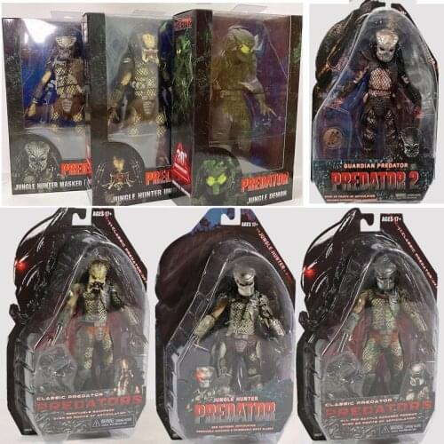 NECA Jungle Demon Hunter Water City Hunter Warrior Lost Boar Snake Stalker Guardian Classic Predator Action Figure Toy Doll Gift