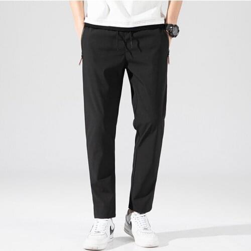 2021 New Men Pants Joggers Fitness Casual Quick Dry Outdoor Sweatpants Breathable Slim Elasticity Trouser Plus Size Men Pants