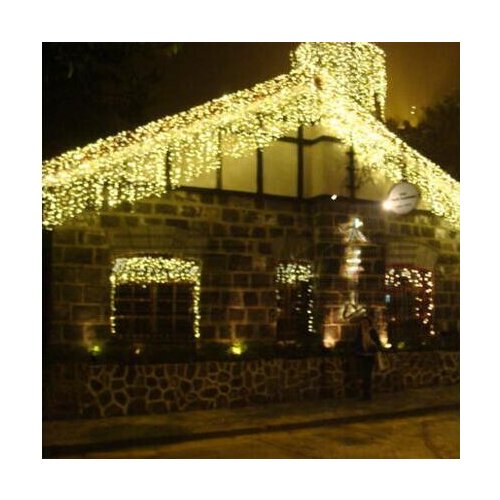 New Year! Led Christmas Light Garlands Wedding Decoration AC 110-220v 10x0.65m Led Cristmas Lights Cortina De Led curtain Lights