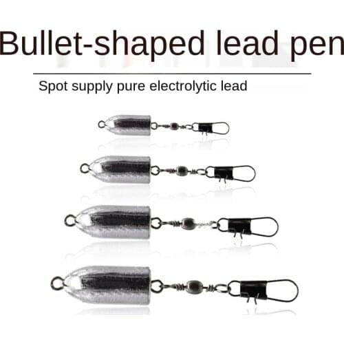 20g Fishing Tackle Accessories Pure Copper Down Sinker Bullet TEXAS RIG Weight Lure Cone Hollow Line Through