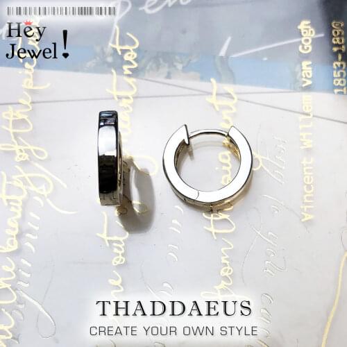 Hinged Hoop Earrings Creole Classic,Europe Style Glam Trendy Fashion Good Jewerly For Women,2017 Gift In 925 Sterling Silver