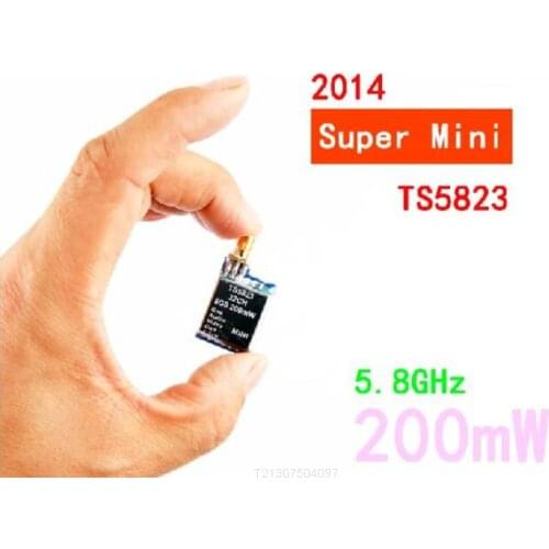 Skyzone Super Mini 7.3g 5.8G 32Ch 200mW A/V Transmitter Module (TX) TS5823/ RP-SMA, jack Free Shipping