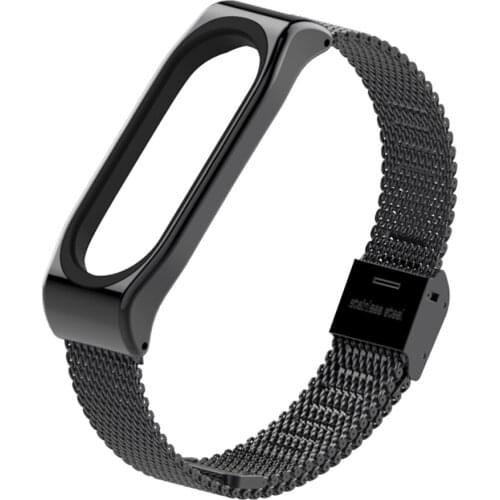 Replaceable Wrist Band For Xiaomi Mi 3/4 Strap Wristband Stainless Steel Straps Miband3 Bracelet For Xiaomi MiBand 4 Wrist-Band