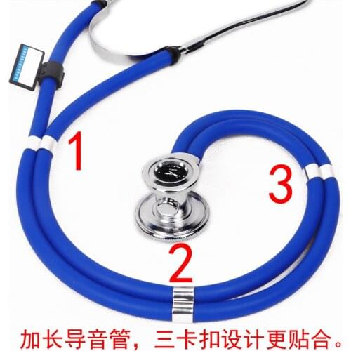 Stethoscope Stethoscop Medical Heart Care With A Double Tube Clock And Multi-function Timing Plus Long Paragraph Stethoscope