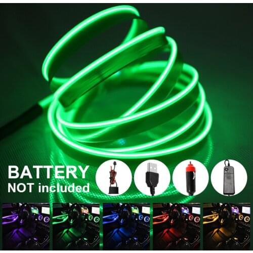 3V Waterproof Led Neon Wire RGB El Flexible Sign Light Room Rainbow Colorful Party Wedding Xmas Gift Car DecorLED Strip Lights