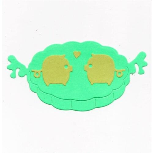 Die cutting die toy cute pig metal crafts paper relief DIY embossed Easter New Year