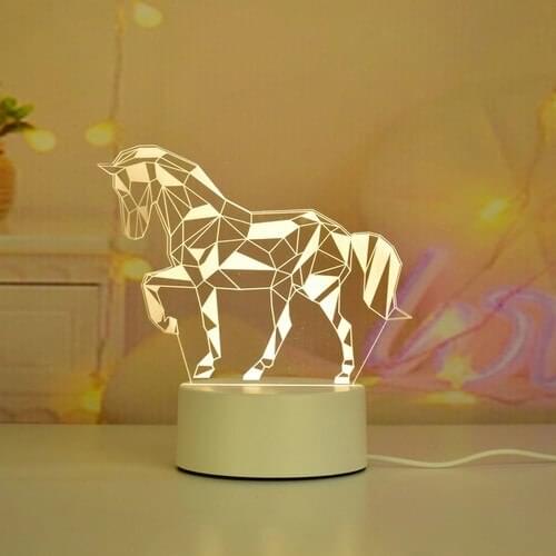 Here WeGo Horse 3D LED Night Light