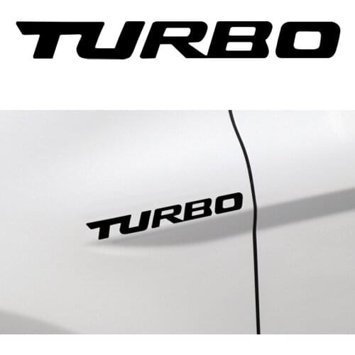 1pcs Car Sticker TURBO Letters Badge Sticker Decal for BMW M M3 M5 X1 X3 X5 X6 E46 E39 E63 E64 F10 F07 M5 auto accessories