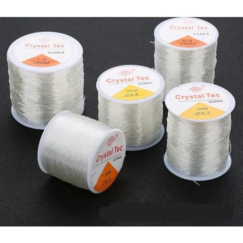 10Meters Plastic Crystal Line DIY Beading Stretch Cords Elastic Rope Jewelry Making Supplie Wire String Bracelet Necklace Thread