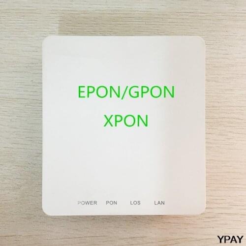 10pcs ONT ONU XPON EPON/GPON Dual mode 1GE ONU ONT With Single Lan Port Apply to FTTH Modems, Termina English version