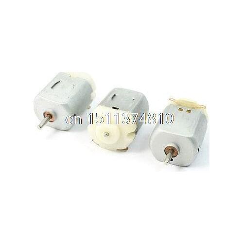 3 Pcs DC 6V 10000RPM 1.5mm Shaft Mini Motor for Door Lock Repair DIY