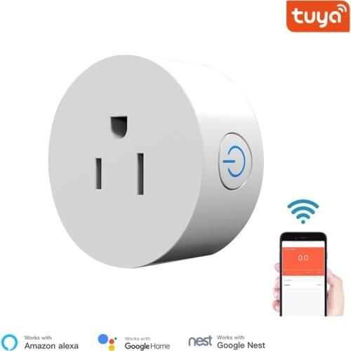Alexa Google Home Support Smart Plug WiFi Power Socket US 10A Plug Electrical Outlets Switch For Smartlife App Control