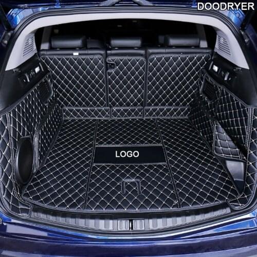 DOODRYER leather car trunk mats for Alfa Romeo Stelvio 2017 2018 2019 2020 years cargo liner accessories interior boot