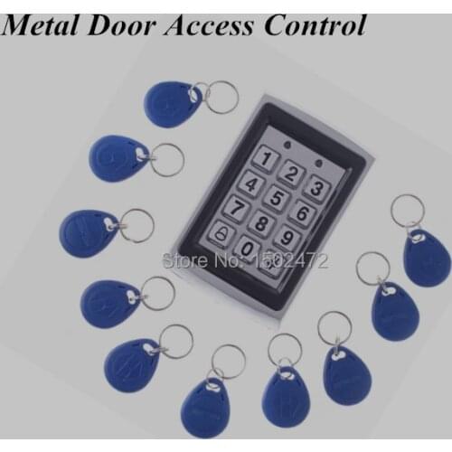 Door Mirror RRFID Reader & Keypad Door Access Control Waterproof IP43 Metal Case +10pcs Keys