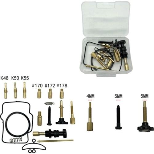 PWK36/38/40 Motor Carburetor Motorcycle Repair Kit Spare Jets Replacement Parts for keihin