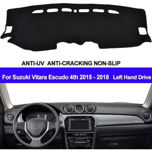 TAIJS Car Dashboard Cover Dash Mat Automobile Dash Board Pad Carpet Anti-UV For Suzuki Vitara Escudo 4th 2015 2016 2017 2018