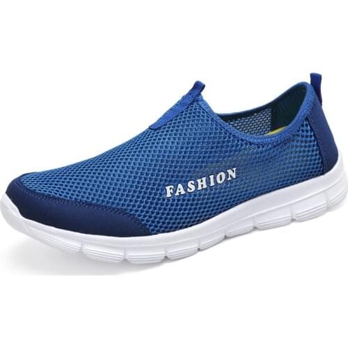 Summer Breathable Comfortable Air Mesh Male Running Shoes Couple Trainers Walking Outdoor Sport Men Lightweight Sneakers Plus 47