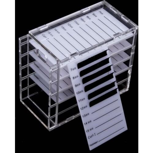 5 Layers Eyelash Storage Box Acrylic Lash Plate Pallet Organizer Case Holders Eyelashes Extension Display Container Makeup Tools