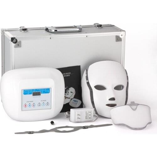 Portable 3 Color LED Light Skin Whitening Acne Treatment Facial Photon Mask for Beauty Salon