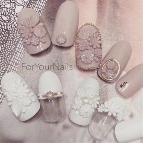 1Pc Nail Art Silicone Mold Fashion Flower Daisy Pattern 3D Leaves Books Form Nail UV Gel Design Manicure Accessory Nail Art Tool