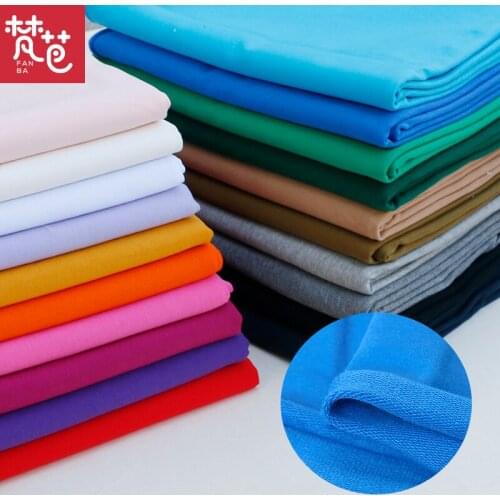 Spring and Autumn Modal Knitted Sweater Fabric Elastic Small Terry Mens and Womens Sports School Uniform High-End Interloop