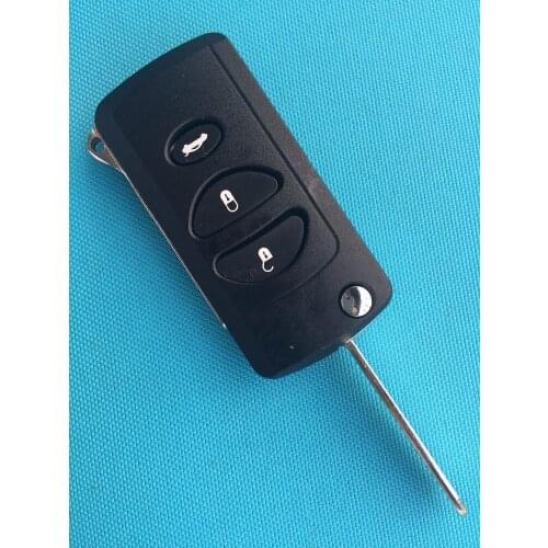 1Pc 2+1 3 Button Remote Key Case For Chrysler Grand Cherokee PT Cruiser Voyager Conversion To Flip Shell Uncut Blade No Logo Hot