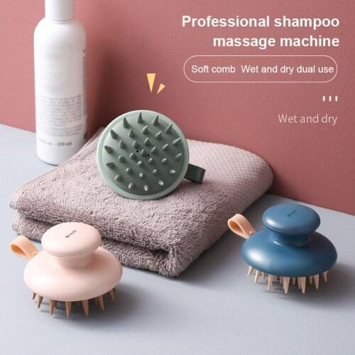 1pcs Multifunctional Shampoo Brush Handheld ABS Scalp Shampoo Massage Brush Shower Hair Comb Mini Head Meridian Massager