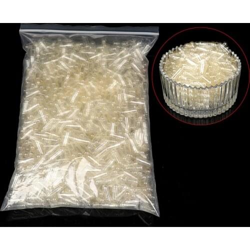 1000Pcs Transparent Empty Hard Gelatin Capsule Medicine Capsule 0#Red And White Empty Pill