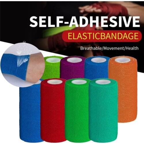 15CM*4.5M Self-adhesive Bandage Color Non-woven Self-adhesive Bandage First Aid Kit Sports Body Gauze Vet Tape