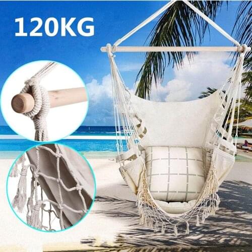 150cm Outdoor Causal Hammock Nordic Style Garden Dormitory Bedroom Hanging Chair Child Adult Swinging Safety Chair For Nooning