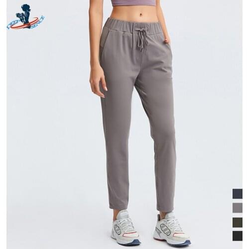 DEEPSENCE 2021 Womens Loose Joggers Trousers Cropped Pant Yoga Sweatpants Female Gym Fitness Workout Clothes Capris Harem Pants