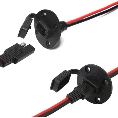 4 Pcs SAE Power Socket Sidewall Port, Quick Connect Solar Panel Mount,for Solar Generator Battery Charger