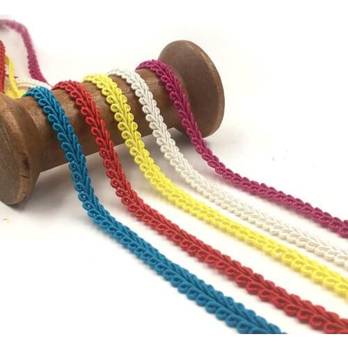50Meters DIY Colorful Trim Silver Sewing Lace Centipede Braided Lace Ribbon Home Party Decoration Clothes Curve Lace Accessories