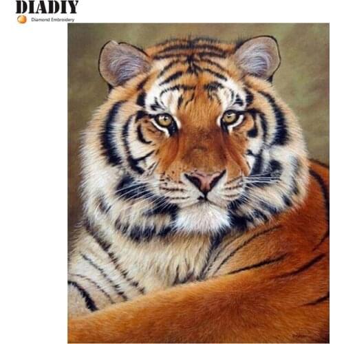 FULL Diamond Embroidery 5D DIY Diamond Painting animal tiger Diamond Painting Cross Stitch Rhinestone Decoration