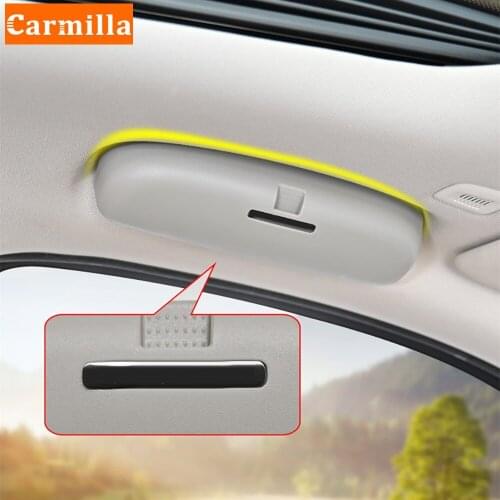Carmilla Car Sunglasses Holder Glasses Case for Skoda Karoq Kodiaq 2017 2018 2019 2020 2021 Glasses Storage Box Accessories