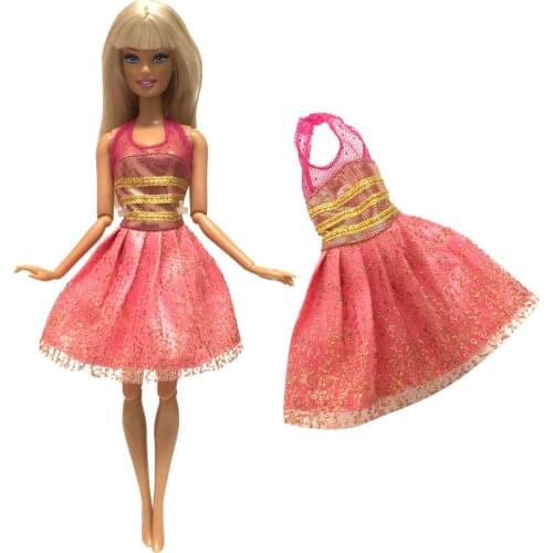 NK Doll Shining Dress Beautiful Handmade Party ClothesTop Fashion Dress For Barbie Noble Doll Best Child Girls'Gift 238A DZ