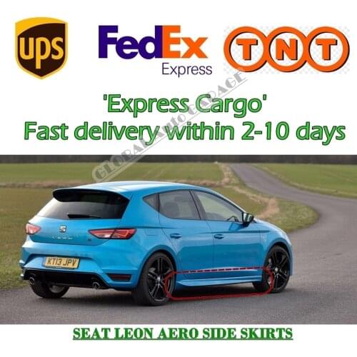 For Seat Leon Mk3 Aero Side Skirt 2013 2014 2015 2016 2017 2018 2019 2020 Skirts Sill Trim Car Styling Auto Universal Diffuser