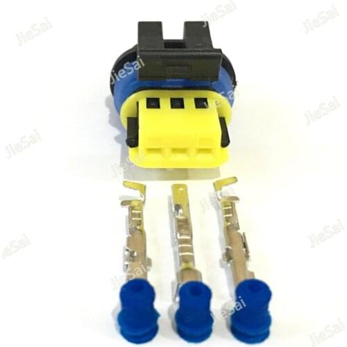 Delphi 3 Way Black GT 150 Sealed Female Connector Assembly Automotive Waterproof Connector